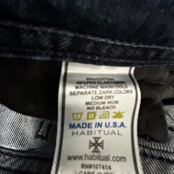 Habitual Dark Blue Straight Leg Eventide Jeans size 31x33 - Picture 9 of 10